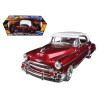 1950 Chevrolet Bel Air Metallic Dark Red Custom 1/18 Diecast Car Model by Motormax