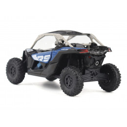Can-Am Maverick X3 X RS Turbo RR Intense Blue and Chalk Gray with Driver Figure 1/32 Diecast Model by BRP Models