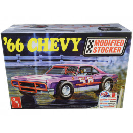Skill 2 Model Kit 1966 Chevrolet Impala Modified Stocker 1/25 Scale Model by AMT