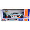 Audi R8 LMS GT3 #28 Light Blue with Orange Stripes