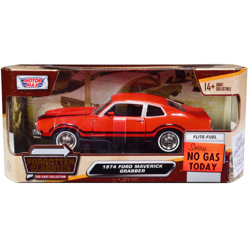 1974 Ford Maverick Grabber Orange with Black Stripes 