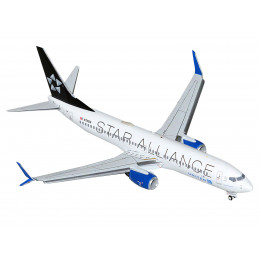 Boeing 737-800 Commercial Aircraft with Flaps Down 