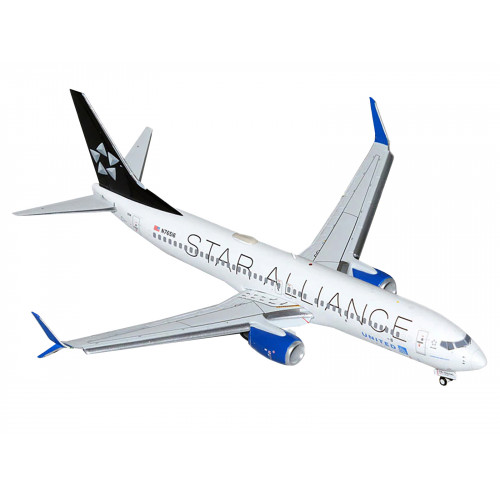Boeing 737-800 Commercial Aircraft with Flaps Down 