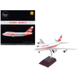 Boeing 747SP Commercial Aircraft with Flaps Down 
