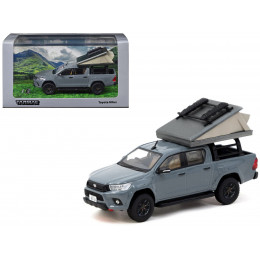 Toyota Hilux Pickup Truck RHD (Right Hand Drive) Gray with Camping Equipment 
