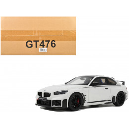 BMW M2 M White with Black Stripes 1/18 Model Car by GT Spirit