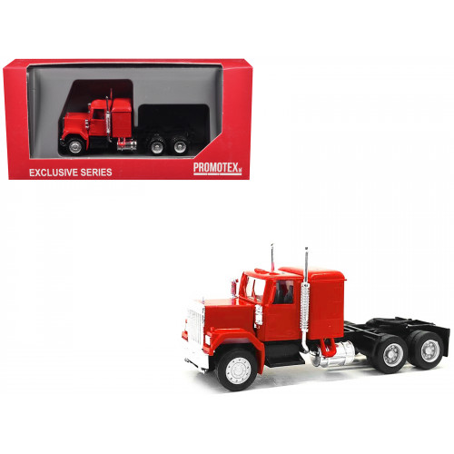 GMC Sleeper Cab Red 1/87 (HO) Plastic Model Car by Promotex
