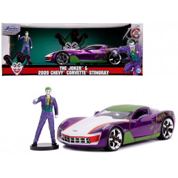 2009 Chevrolet Corvette Stingray with Joker Diecast Figurine 