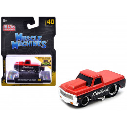 1972 Chevrolet C-10 Pickup Truck Red and Black 