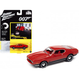 1971 Ford Mustang Mach 1 Bright Red with Black Bottom (James Bond 007) 