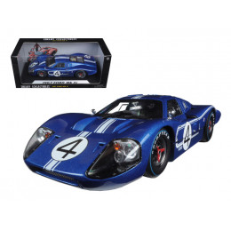 Ford GT MK IV #4 Blue L. Ruby - D. Hulme 24 Hours of Le Mans (1967) 1/18 Diecast Model Car by Shelby Collectibles