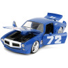 1972 Pontiac Firebird #72 Blue with White Stripe