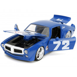 1972 Pontiac Firebird #72 Blue with White Stripe 