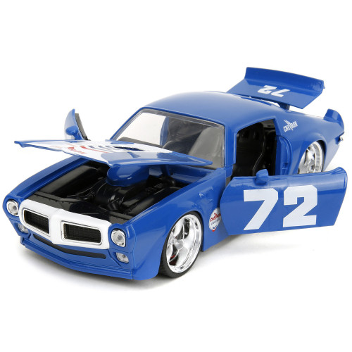 1972 Pontiac Firebird #72 Blue with White Stripe 