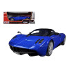 Pagani Huayra Blue with Black Top 1/18 Diecast Model Car by Motormax