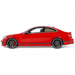 2014 Mercedes-Benz C63 AMG Red with Black Top 1/18 Model Car by GT Spirit
