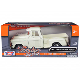 1957 GMC Blue Chip Pickup Truck White 