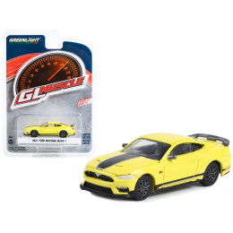 2021 Ford Mustang Mach 1 Grabber Yellow with Black Stripes 