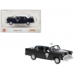 1974 Checker Cab Black and White 