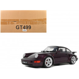 1992 Porsche 911 (964) Turbo S Purple Metallic 1/12 Model Car by GT Spirit