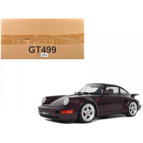 1992 Porsche 911 (964) Turbo S Purple Metallic 1/12 Model Car by GT Spirit