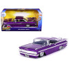 1959 Chevrolet Impala Lowrider Candy Purple with Wire Wheels