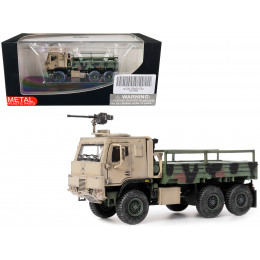 M1083 MTV (Medium Tactical Vehicle) Armored Cab Cargo Truck with Turret NATO Camouflage 