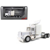 Peterbilt Sleeper Cab with Chrome Chassis White 1/87 (HO) Plastic Model Car by Promotex