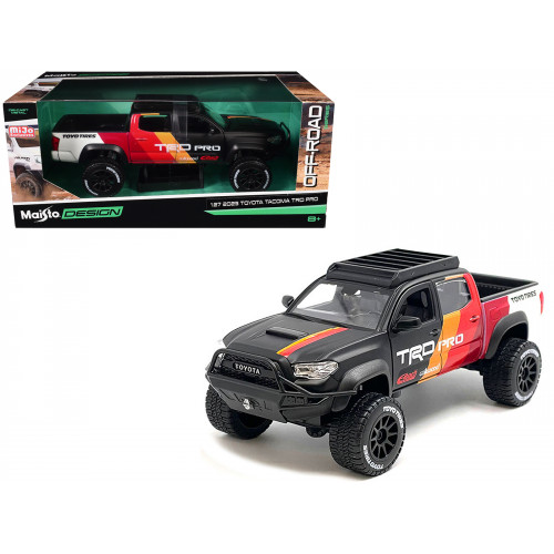 2023 Toyota Tacoma TRD PRO Off Road Pickup Truck Matt Black with Graphics and Roofrack 
