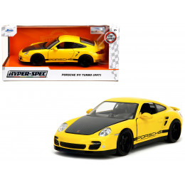 Porsche 911 Turbo (997) Yellow with Carbon Hood 