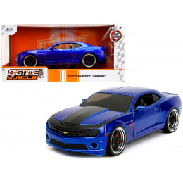 2010 Chevrolet Camaro Candy Blue with Black Hood 