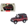 2014 Toyota Land Cruiser LC 71 Red Metallic with Graphics 1/64 Diecast Model Car by Paragon Models