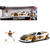 2002 Honda NSX Type-R Japan Spec RHD (Right Hand Drive) and White Ranger Diecast Figurine