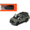 2015 Toyota Land Cruiser (200) Green with Roof Rack 1/64 Diecast Model Car by GCD