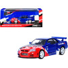 Nissan Skyline GT-R (R34) Nismo R-Tune Concept RHD (Right Hand Drive) Blue Metallic with Carbon Hood with Red and White Graphics