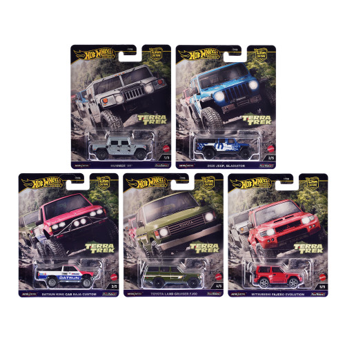 'Terra Trek' 5 piece Set 'Car Culture' 2024 Series C Diecast Model Cars by Hot Wheels