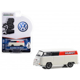 1969 Volkswagen Type 2 Panel Van White with Black and Red Stripes 