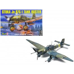Level 4 Model Kit Junkers STUKA JU 87G-1 Tank Buster Bomber Aircraft 1/48 Scale Model by Revell