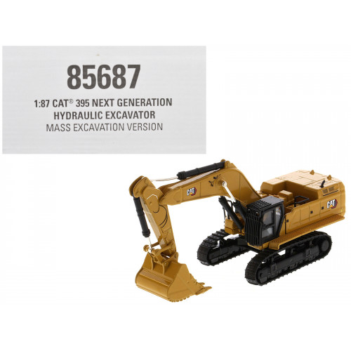 CAT Caterpillar 395 Next-Generation Hydraulic Excavator (Mass Excavation Version) Yellow 