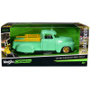 1950 Chevrolet 3100 Pickup Truck Lowrider Light Green with Gold Wheels