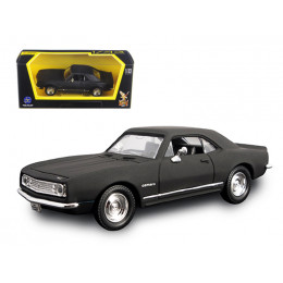 1967 Chevrolet Camaro Z28 Matt Black 1/43 Diecast Model Car by Road Signature
