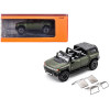 2023 GMC Hummer EV SUV Green Metallic with Black Top 1/64 Diecast Model Car by GCD