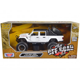 2021 Jeep Gladiator Rubicon Off-Road Pickup Truck White with Black Top 