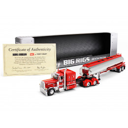 Peterbilt 389X with 63” Flat Top Sleeper and Heil Fuel Tank Trailer 