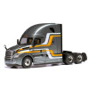 2018 Freightliner Cascadia Truck Tractor Gray Metallic with Stripes 1/43 Diecast Model by IXO Models
