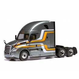 2018 Freightliner Cascadia Truck Tractor Gray Metallic with Stripes 1/43 Diecast Model by IXO Models