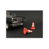 Traffic Cones Set of 4 Accessory For 1:24 Models by American Diorama