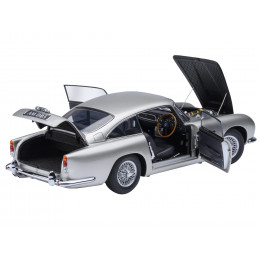 Aston Martin DB5 RHD (Right Hand Drive) Birch Silver 1/18 Model Car by Autoart