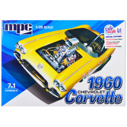 Skill 2 Model Kit 1960 Chevrolet Corvette 7-in-1 Kit 1/25 Scale Model by MPC