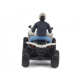 Can-Am Renegade X XC 1000R ATV Chalk Gray with Driver Figure 1/32 Diecast Model by BRP Models